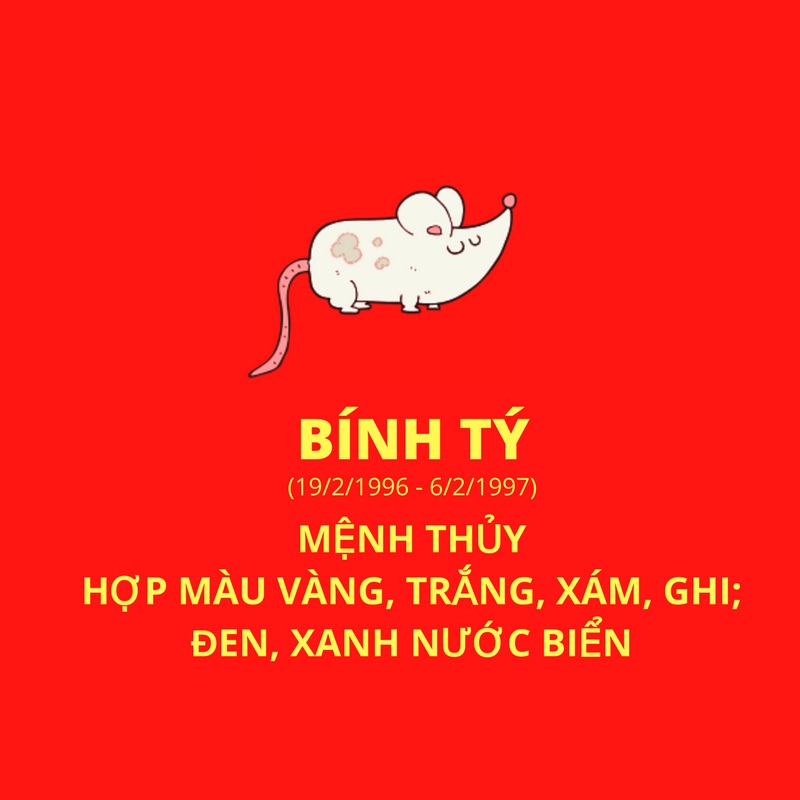 bính tý hợp màu gì 2022